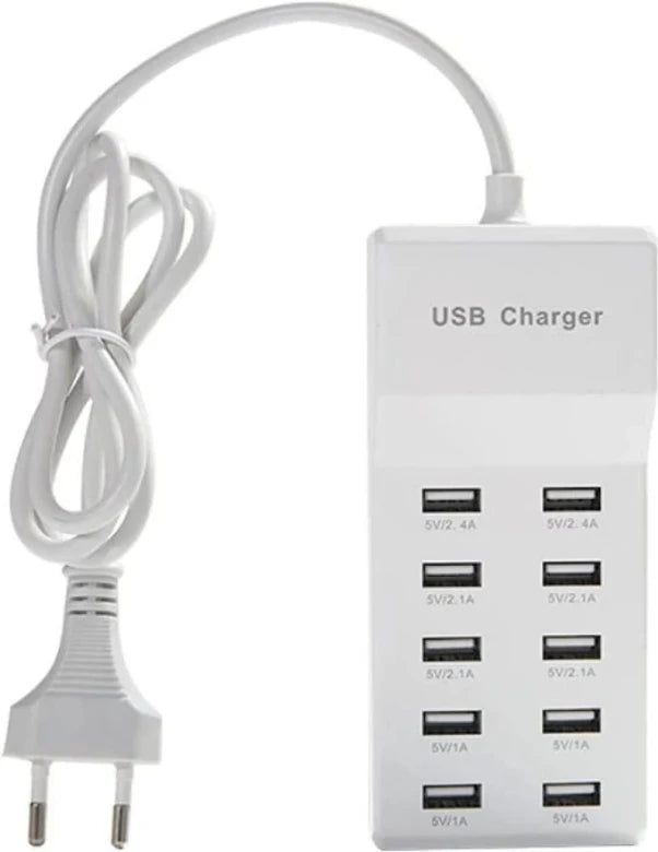 10 Port USB Desktop Charging Station - 1