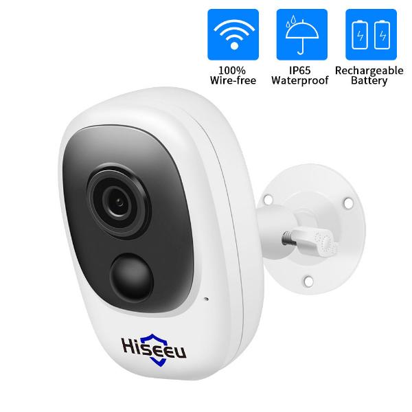 1080P HD Wireless WiFi Security Camera with Rechargeable Battery - Camera