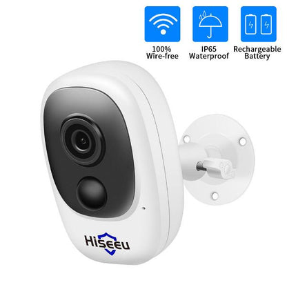 1080P HD Wireless WiFi Security Camera with Rechargeable Battery - Camera