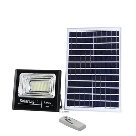 200W Solar LED Flood Light and Panel - Lights