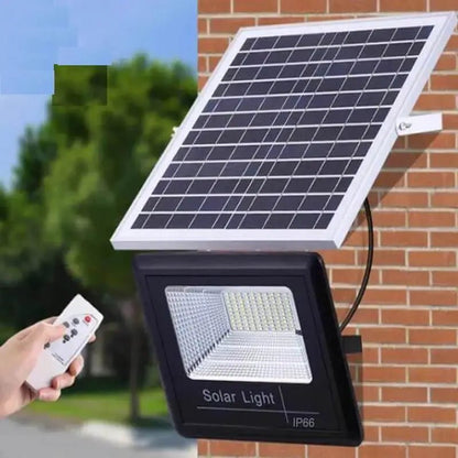 200W Solar LED Flood Light and Panel - Lights