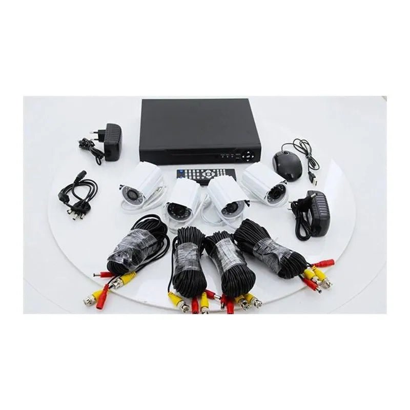 AHD4 Channel CCTV Security System with Internet - Camera