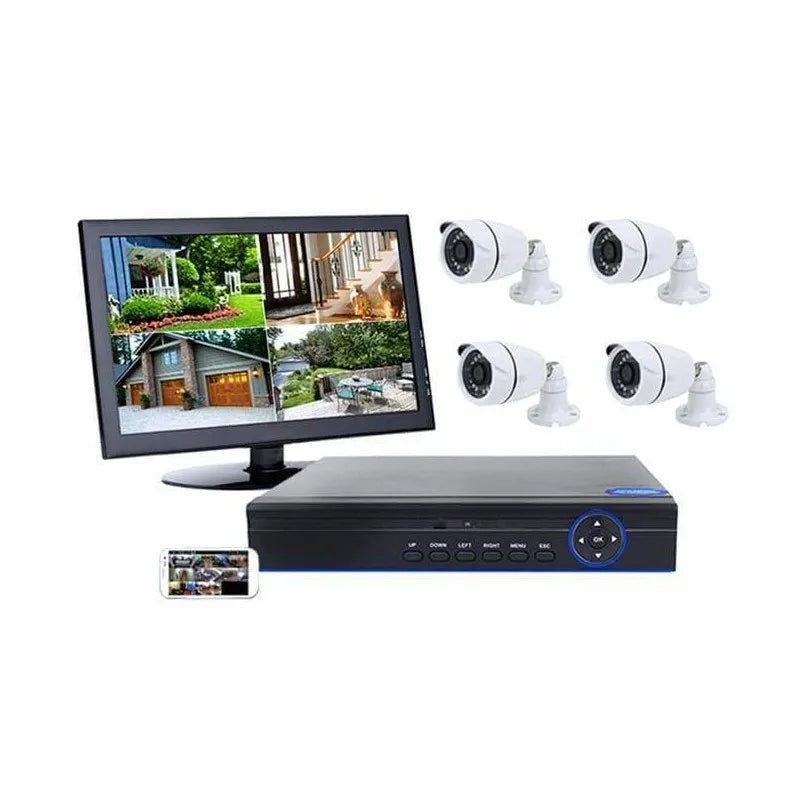 AHD4 Channel CCTV Security System with Internet - Camera