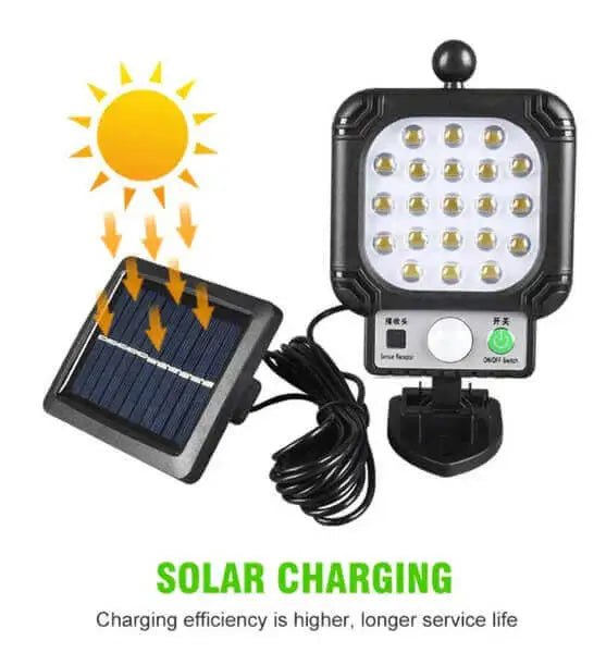 Bright Sensor Lamp With Solar Panel - Lights