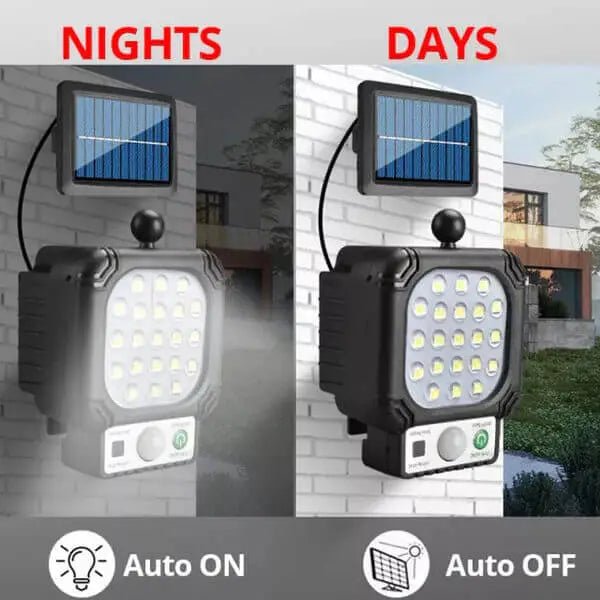 Bright Sensor Lamp With Solar Panel - Lights