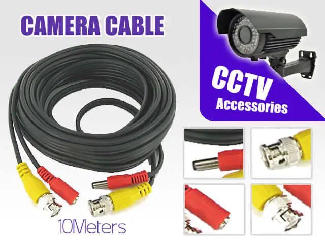 CCTV Power and Video Camera Cable - Surveillane Accessories