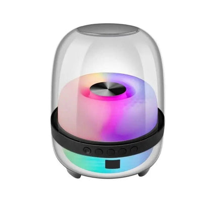 Transparent RGB Crystal Speaker with Luminous Design and Bluetooth 5.1 Connectivity - Bluetooth Speaker